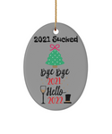 Oval christmas ornament, Christmas ornament 2021, Christmas ornament for tree