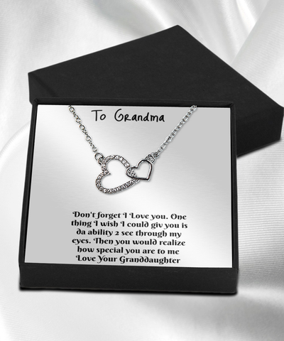 To Grandma From your granddaughter necklace, Necklace for women, Necklace for a gift