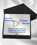 An amazing future nurse necklace, Gift necklace