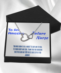 An amazing future nurse necklace, Gift necklace