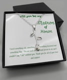 Will you be my Matron of Honor necklace, Gift necklace