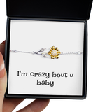 I'm crazy bout u baby bracelet, Gift bracelet