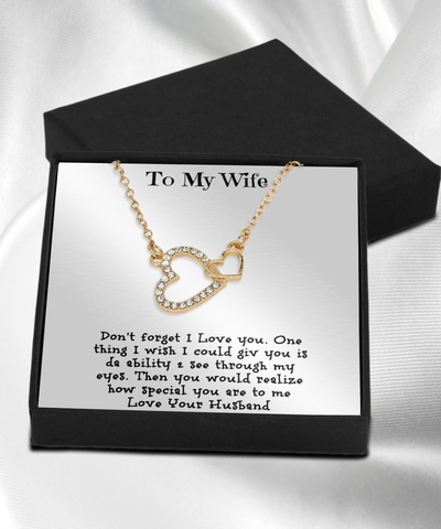 To my wife From your Husband necklace, Necklace for women, Necklace for a gift